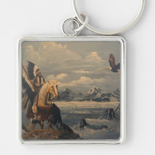 Kindred Spirits, Original by Gary Poling Key Ring