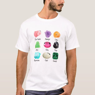 Kinds Of Crystals Crystal Healing Spiritual Crysta T-Shirt