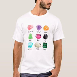 Kinds Of Crystals Crystal Healing Spiritual Crysta T-Shirt