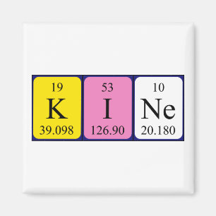 Kine periodic table name magnet