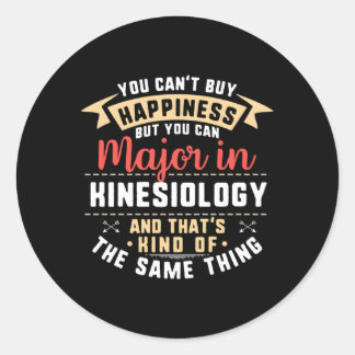 Kinesiology Major Studen Graduation Classic Round Sticker