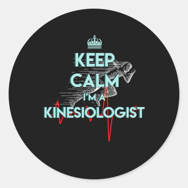 Kinesiology Therapist Kinesiologist Sports Science Classic Round Sticker (Front)