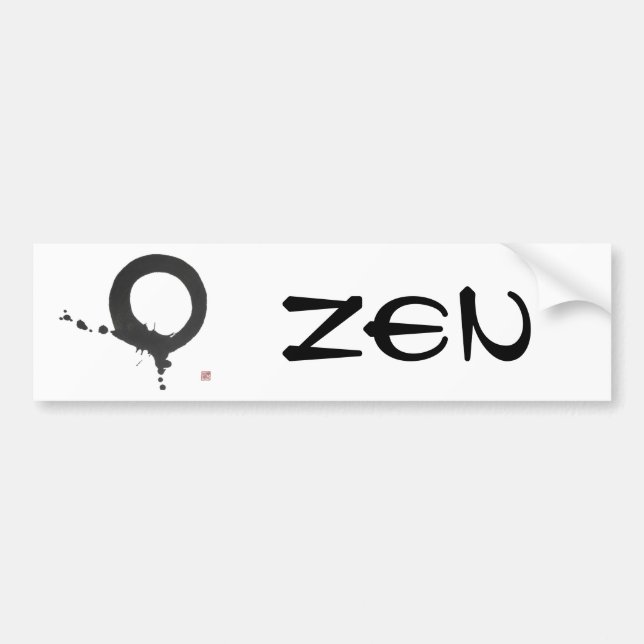 Kinetic Brush - Enso Bumper Sticker (Front)