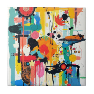 Kinetic Colour Burst Tile