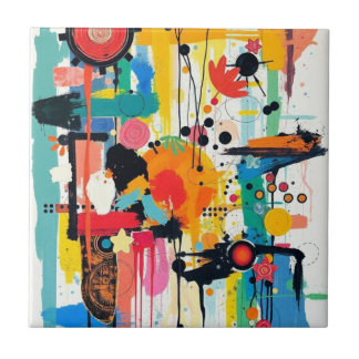 Kinetic Colour Burst Tile