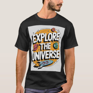 Kinetic Space-Themed T-Shirt Design