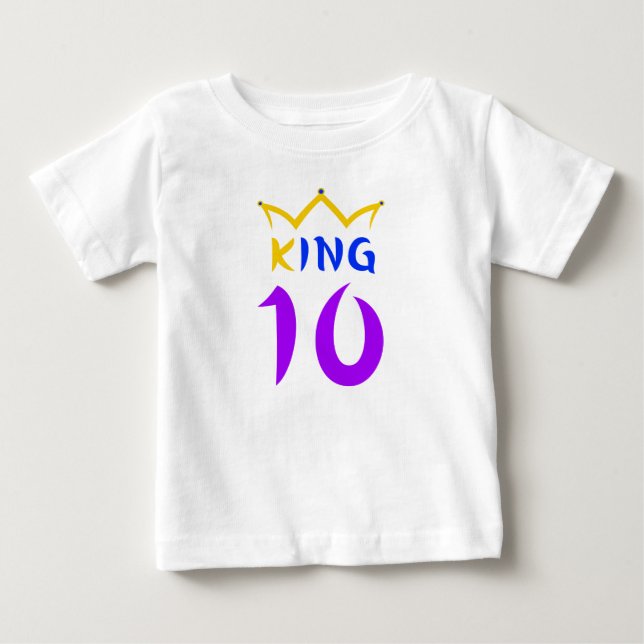 King 10 baby T-Shirt (Front)