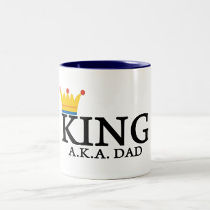 KING A.K.A. DAD Two-Tone COFFEE MUG