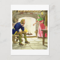 King Alfred (849-99) burning the cakes, from 'Peep