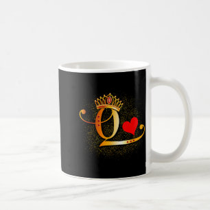 King & Queen Of Hearts Crown Couple Saint Vale Coffee Mug