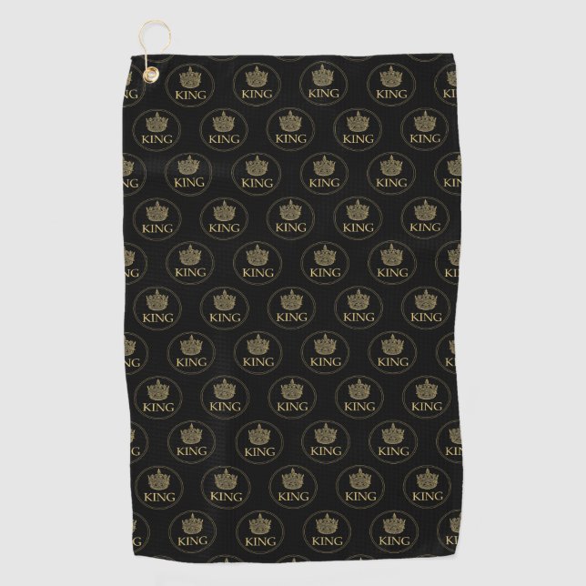 King and Crown Royal Emblem (New Version)  Golf Towel (Front)