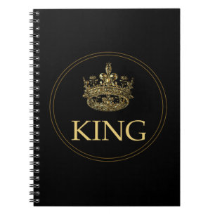 King and Crown Royal Emblem Notebook