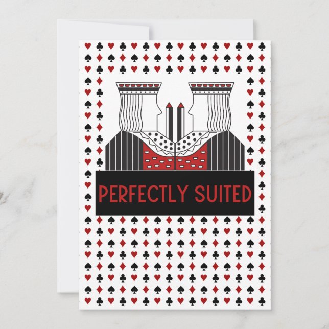 King and King PERFECTLY SUITED Gay Love Greeting  Holiday Card (Front)