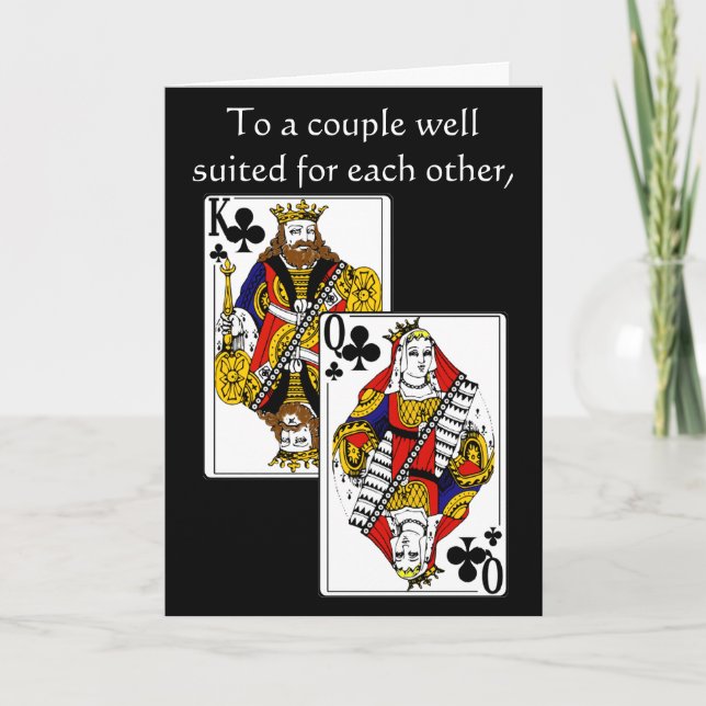 King and Queen Anniversary Greeting Card (Front)