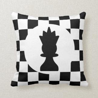 King and Queen Chess Pieces - Gift for Chess Lover Cushion