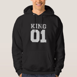 king and queen couple hoodie