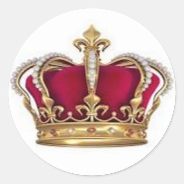 King and Queen Crown Sticker (Front)