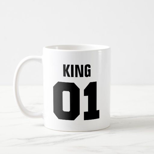 King and Queen (King) | Modern Typography Mug