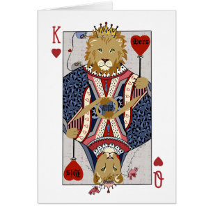 King and Queen of Hearts Lions - Blue