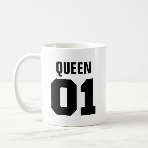 King and Queen (Queen) | Modern Typography Mug
