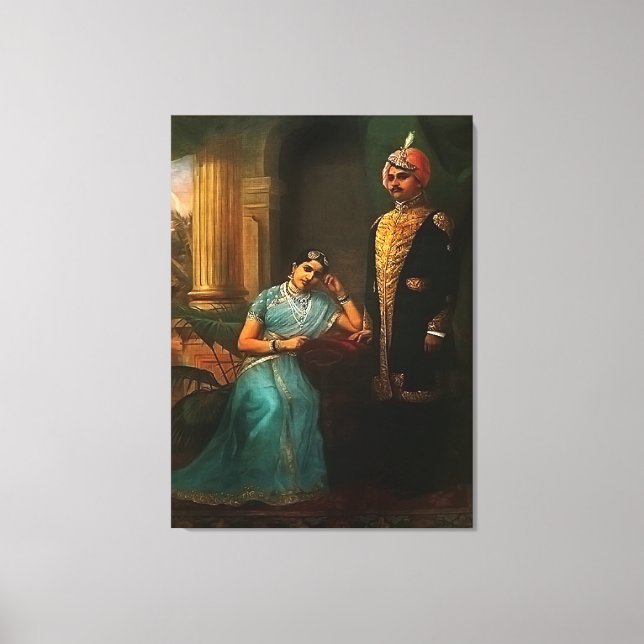 King and Queen Wrapped Canvas Print (Front)
