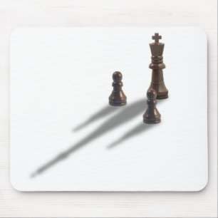 King and two Pawns Mouse Mat