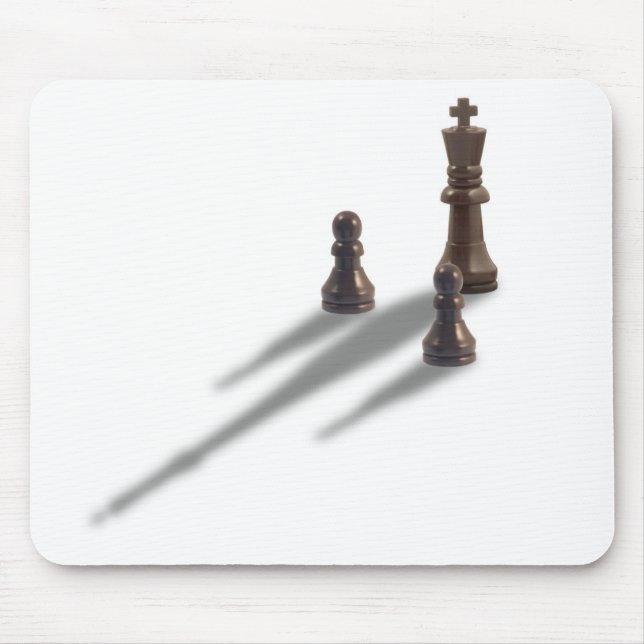 King and two Pawns Mouse Mat (Front)