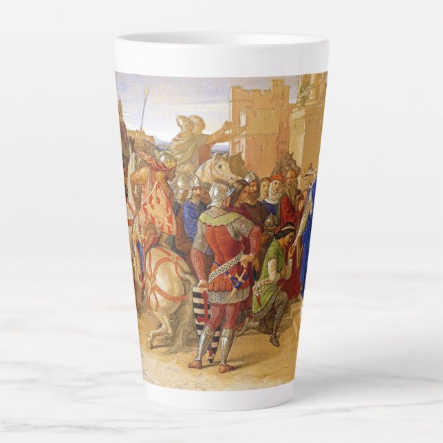 King Arthur and Knights of the Round Table Latte Mug (Front)