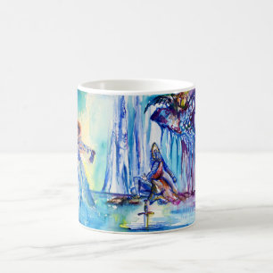 KING ARTHUR ,LADY OF THE LAKE AND EXCALIBUR COFFEE MUG