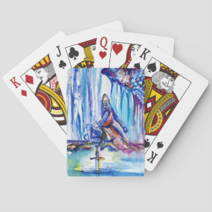 KING ARTHUR ,LADY OF THE LAKE AND EXCALIBUR PLAYING CARDS