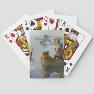 “King Arthur Takes the Sword” by NC Wyeth Playing Cards