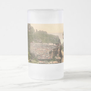 King Arthur's Castle I, Tintagel, Cornwall Frosted Glass Beer Mug