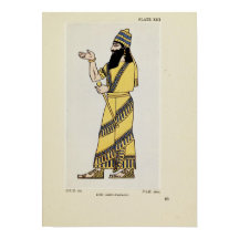 King Assur-Nasir-Pal Ancient Assyrian Costume 
