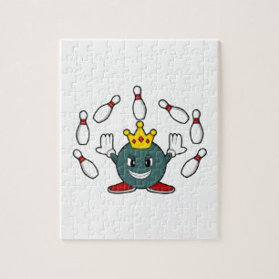 King at Bowling with Bowling pin Jigsaw Puzzle