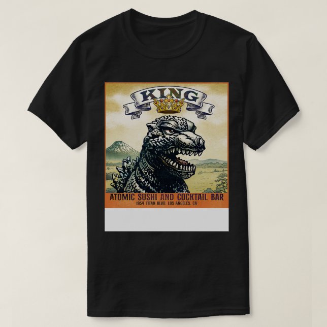 King Atomic Sushi T-Shirt (Design Front)