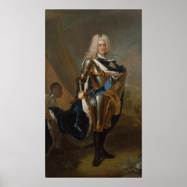 King Augustus II of Poland, before 1730 Poster (Front)