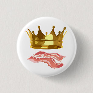 King Bacon 3 Cm Round Badge