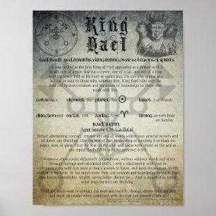 King Bael Goetia Poster