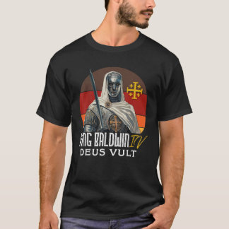 King Baldwin IV Jerusalem Cross Catholic T-Shirt