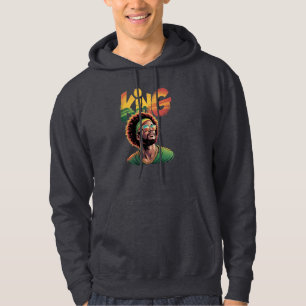 King – Black Pride Rasta Colors Design Hoodie