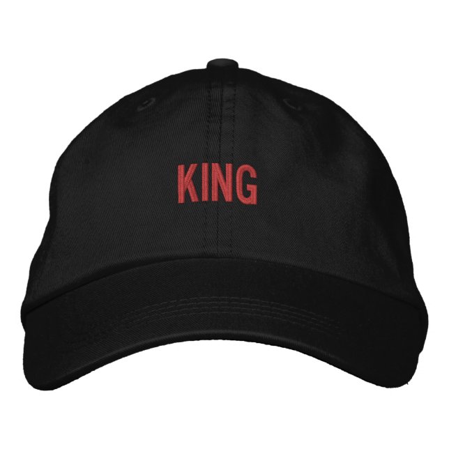 KING Blend of style, comfort and Cool Handsome-Hat Embroidered Hat (Front)