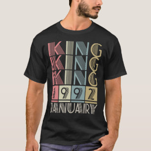 King born in JANUARY 1992 T-Shirt