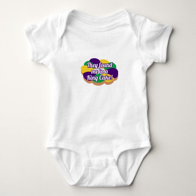 King Cake Baby Bodysuit (Front)