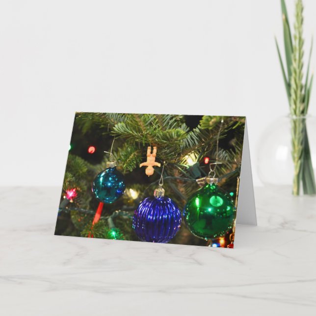 King Cake Baby Holiday Card (Front)