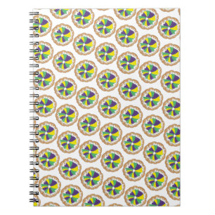 King Cake New Orleans NOLA Mardi Gras Carnival Notebook