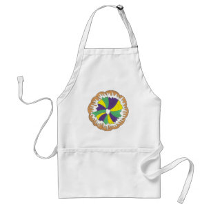 King Cake New Orleans NOLA Mardi Gras Carnival Standard Apron