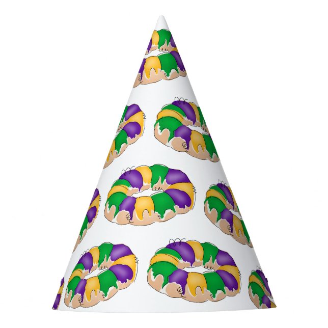 King Cake Party Hats (Front)