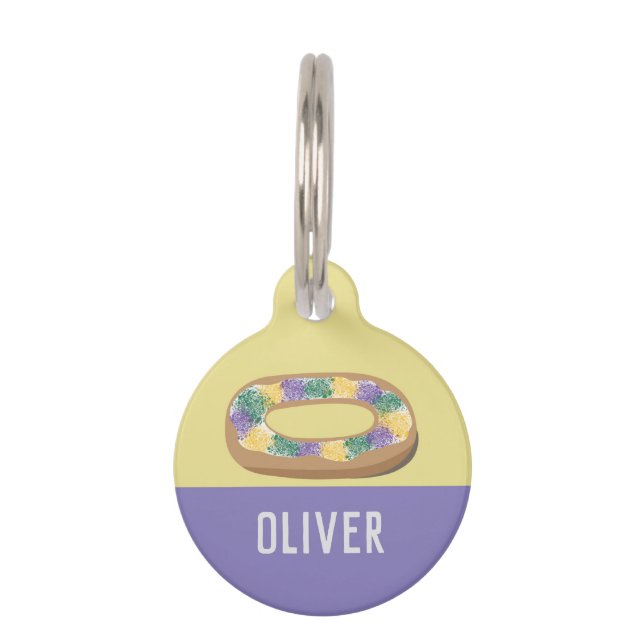 King Cake Pet Tag (Front)