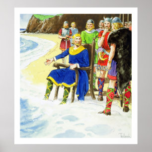 King Canute (c.995-1035) from 'Peeps into the Past Poster