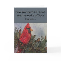 King Cardinal greeting card